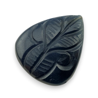 Tygrysie oko niebieskie kaboszon carving 26x21 mm nr 110