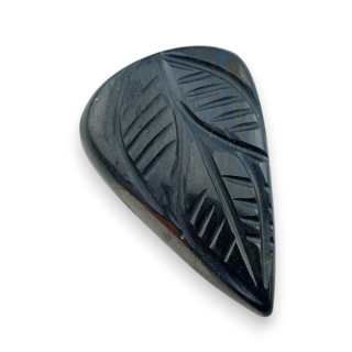 Tygrysie oko niebieskie kaboszon carving 27x18 mm nr 98