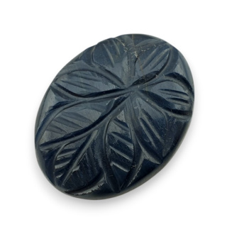 Tygrysie oko niebieskie kaboszon carving 27x20 mm nr 101