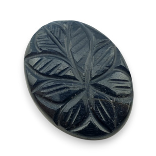 Tygrysie oko niebieskie kaboszon carving 27x20 mm nr 101