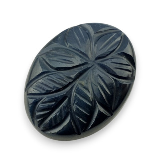 Tygrysie oko niebieskie kaboszon carving 27x20 mm nr 123