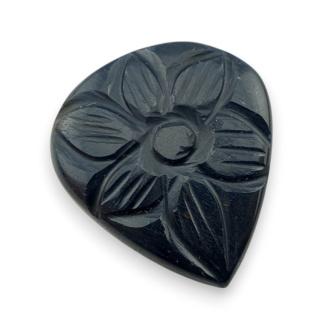 Tygrysie oko niebieskie kaboszon carving 27x24 mm nr 107