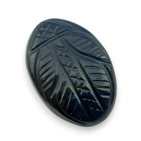 Tygrysie oko niebieskie kaboszon carving 28x19 mm nr 82 Tygrysie oko niebieskie kaboszon carving 28x19 mm nr 82