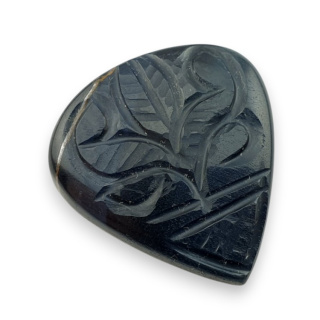 Tygrysie oko niebieskie kaboszon carving 28x27 mm nr 131