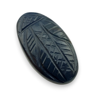 Tygrysie oko niebieskie kaboszon carving 29x17 mm nr 106
