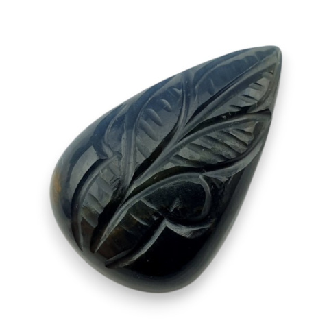 Tygrysie oko niebieskie kaboszon carving 29x18 mm nr 89 Tygrysie oko niebieskie kaboszon carving 29x18 mm nr 89