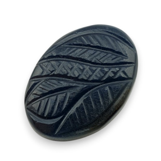 Tygrysie oko niebieskie kaboszon carving 29x21 mm nr 80