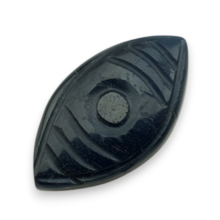 Tygrysie oko niebieskie kaboszon carving 30x16 mm nr 81