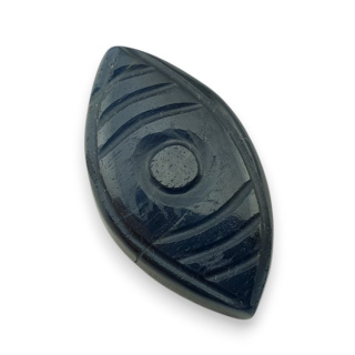 Tygrysie oko niebieskie kaboszon carving 30x16 mm nr 81