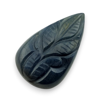 Tygrysie oko niebieskie kaboszon carving 31x19 mm nr 111