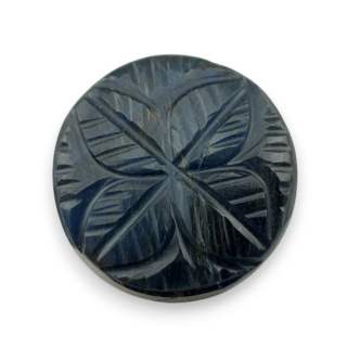 Tygrysie oko niebieskie kaboszon carving fi 23 mm nr 92