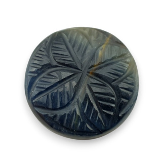 Tygrysie oko niebieskie kaboszon carving fi 24 mm nr 95