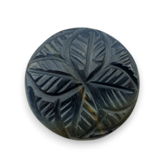 Tygrysie oko niebieskie kaboszon carving fi 24 mm nr 95