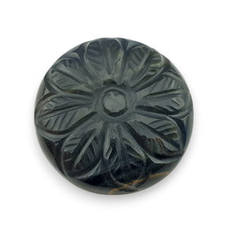 Tygrysie oko niebieskie kaboszon carving fi 26 mm nr 85