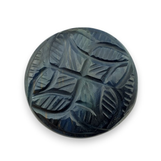 Tygrysie oko niebieskie kaboszon carving fi 27 mm nr 99