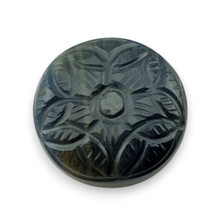 Tygrysie oko niebieskie kaboszon carving fi 28 mm nr 83