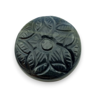 Tygrysie oko niebieskie kaboszon carving fi 28 mm nr 83