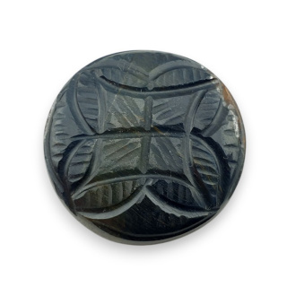 Tygrysie oko niebieskie kaboszon carving fi 28 mm nr 88