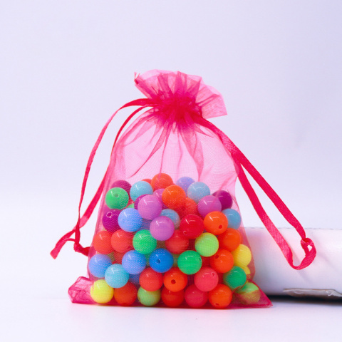 Organza bag 9x7 cm 1 pcs fuchsia Organza bag 9x7 cm 1 pcs fuchsia