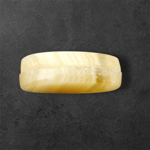Żółty aragonit para kaboszonów z dziurką 25x12 mm nr P966 Żółty aragonit para kaboszonów z dziurką 25x12 mm nr P966