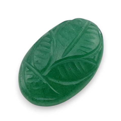 Awenturyn zielony kaboszon carving 23x15 mm nr 29 Awenturyn zielony kaboszon carving 23x15 mm nr 29