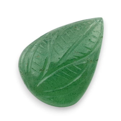 Awenturyn zielony kaboszon carving 24x17 mm nr 19 Awenturyn zielony kaboszon carving 24x17 mm nr 19