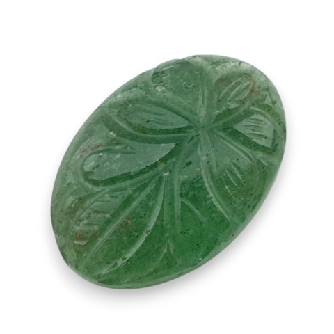 Awenturyn zielony kaboszon carving 28x20 mm nr 33 Awenturyn zielony kaboszon carving 28x20 mm nr 33