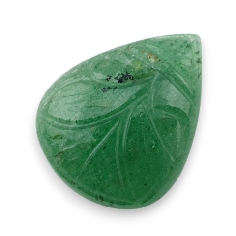 Awenturyn zielony kaboszon carving 28x21 mm nr 10 Awenturyn zielony kaboszon carving 28x21 mm nr 10