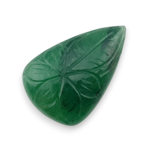 Awenturyn zielony kaboszon carving 30x19 mm nr 14 Awenturyn zielony kaboszon carving 30x19 mm nr 14
