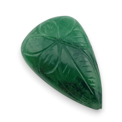 Awenturyn zielony kaboszon carving 30x19 mm nr 14 Awenturyn zielony kaboszon carving 30x19 mm nr 14