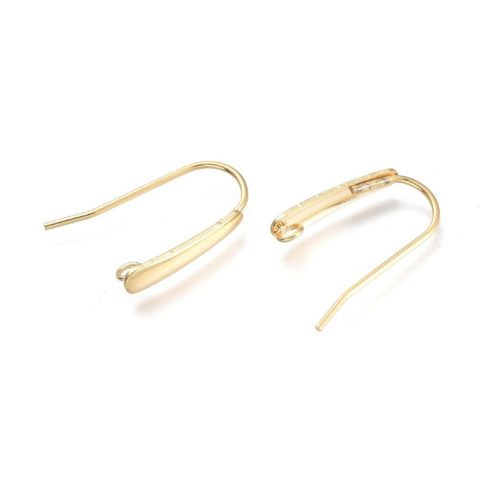 Bigle z oczkiem stal szlachetna pozłacana 16 mm 2 szt. Bigle z oczkiem stal szlachetna pozłacana 16 mm 2 szt.
