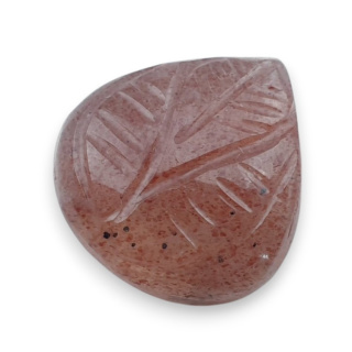 Kwarc truskawkowy kaboszon carving 18x17 mm nr 83