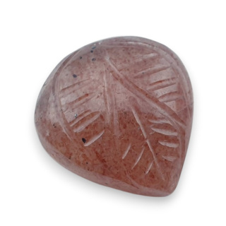 Kwarc truskawkowy kaboszon carving 18x17 mm nr 83