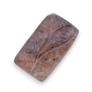 Kwarc truskawkowy kaboszon carving 21x13 mm nr 11