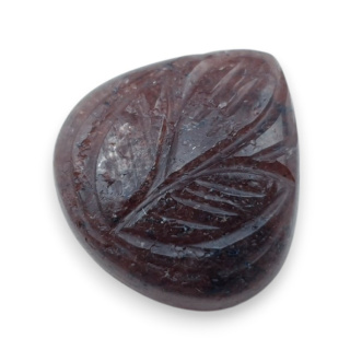 Kwarc truskawkowy kaboszon carving 22x21 mm nr 25