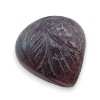 Kwarc truskawkowy kaboszon carving 22x21 mm nr 25