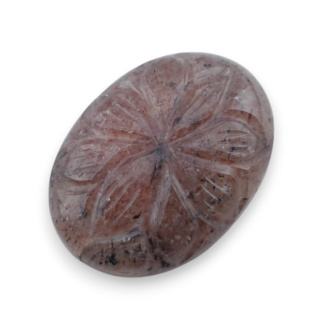 Kwarc truskawkowy kaboszon carving 25x19 mm nr 69