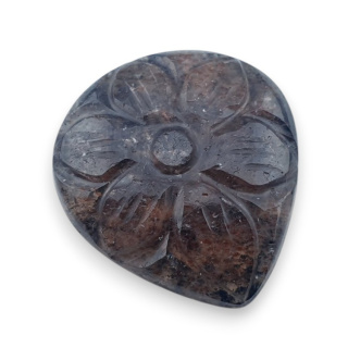 Kwarc truskawkowy kaboszon carving 25x23 mm nr 36