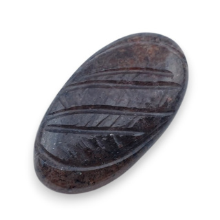 Kwarc truskawkowy kaboszon carving 26x15 mm nr 42