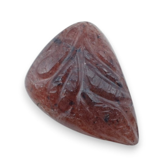 Kwarc truskawkowy kaboszon carving 26x19 mm nr 75