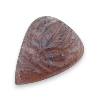 Kwarc truskawkowy kaboszon carving 26x20 mm nr 26