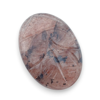 Kwarc truskawkowy kaboszon carving 27x19 mm nr 7