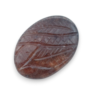 Kwarc truskawkowy kaboszon carving 28x20 mm nr 48