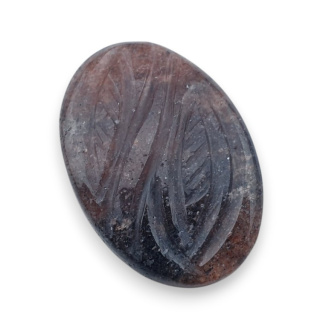 Kwarc truskawkowy kaboszon carving 30x21 mm nr 57