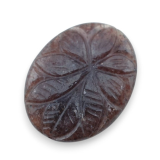 Kwarc truskawkowy kaboszon carving 30x24 mm nr 47