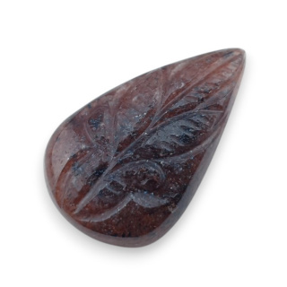 Kwarc truskawkowy kaboszon carving 31x19 mm nr 58