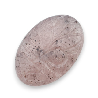 Kwarc truskawkowy kaboszon carving 31x20 mm nr 31