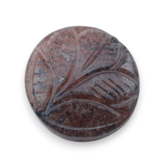 Kwarc truskawkowy kaboszon carving fi 21 mm nr 5