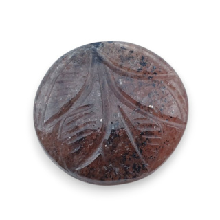 Kwarc truskawkowy kaboszon carving fi 21 mm nr 5