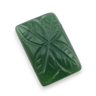Nefryt kaboszon carving 20x13 mm nr 12